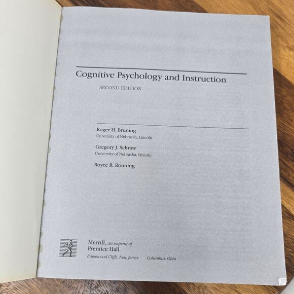 Cognitive Psychology and Instruction 2nd Edition ISBN 0-02-315911-1 - Picture 10 of 10